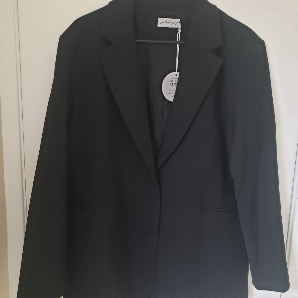 Petal and pup blazer black size 10.